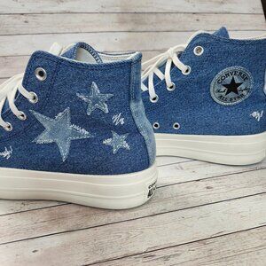 CONVERSE Women's Chuck Taylor All Star Lift Denim Jeans Sty Ortholite Insoles